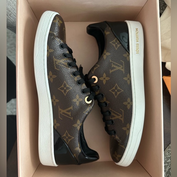 ** LIKE NEW ** 100% Authentic Louis Vuitton Frontrow Sneakers Size 8.5 Women’s - Picture 7 of 10